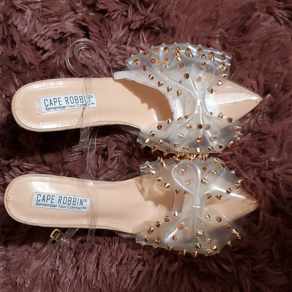 Cape Robbin Clear Spike High Heels NWOT - Picture 6 of 6